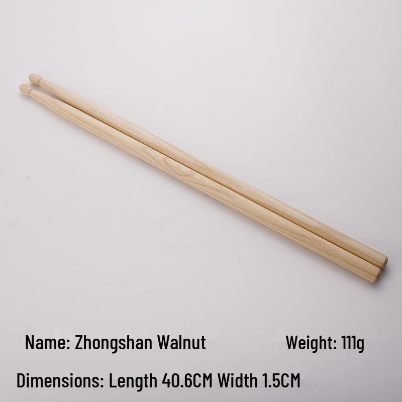 Luminous Colored Maple Wood Drumsticks with Nylon Tips - Beginner Model