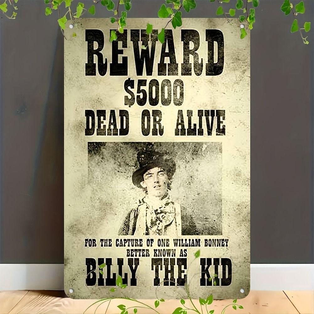 

Vintage Western Cowboy Metal Wall Art Decor 20x30cm 20x30