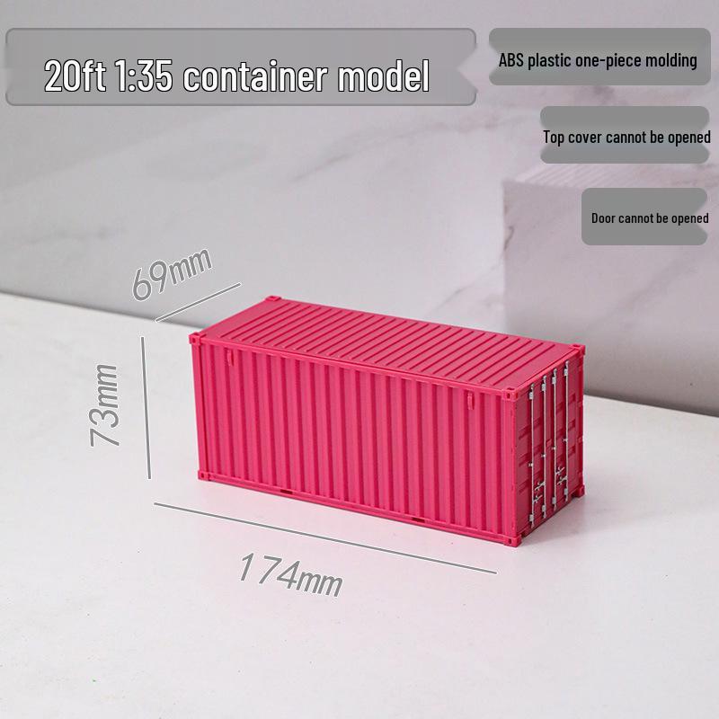 1:35 Scale 20ft Container Model Simulation, Customizable with Patterns and Text - Perfect Business Anniversary Gift
