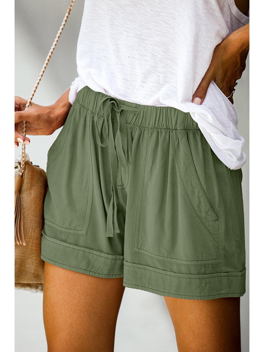 2026 Summer High Waist Leopard Camo Print Slimming Women s Casual Shorts S
