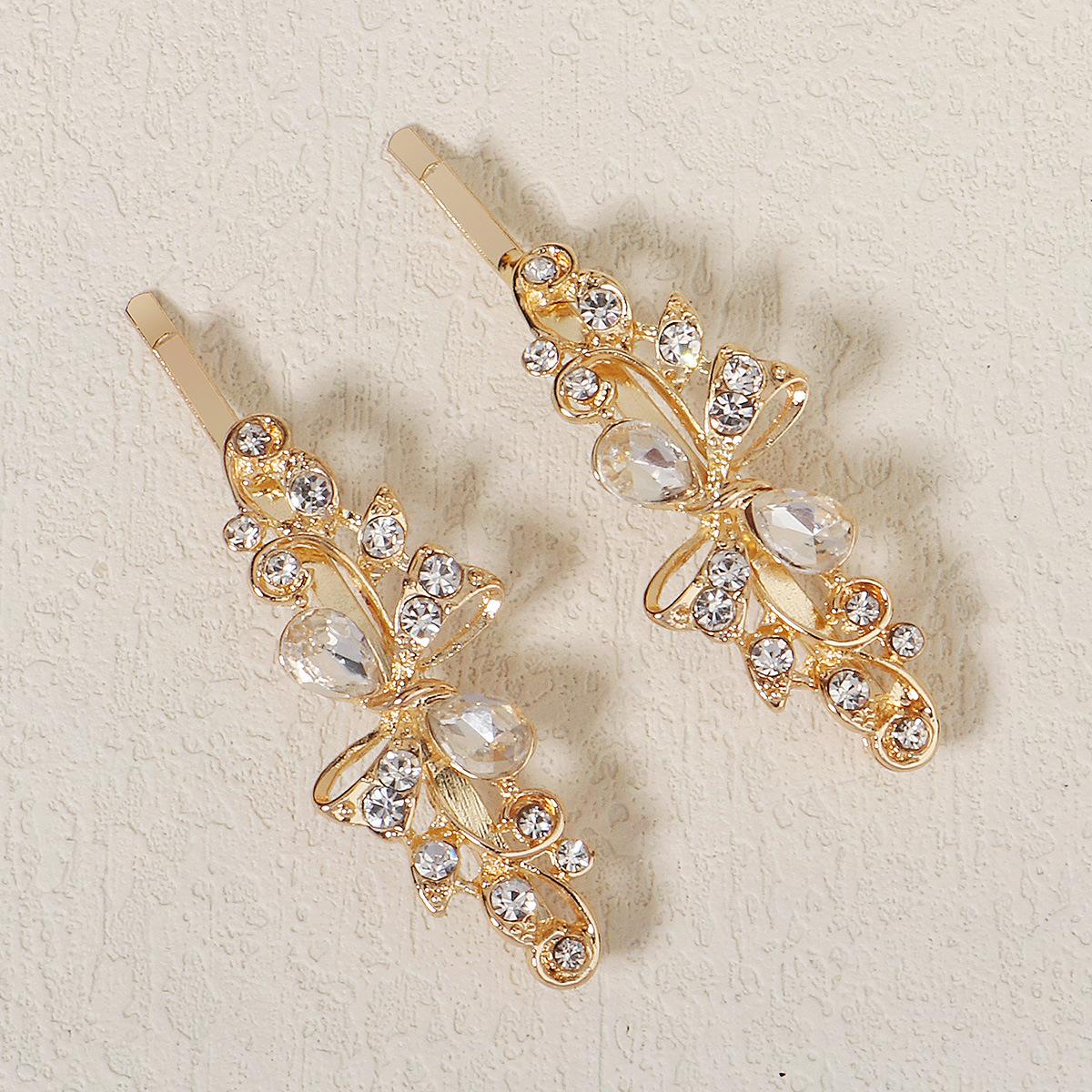 

Маленькие заколки для волос со стразами, универсальные, легкие и роскошные, боковые зажимы, женская бижутерия высокого класса, свадебные аксессуары для волос, ободки