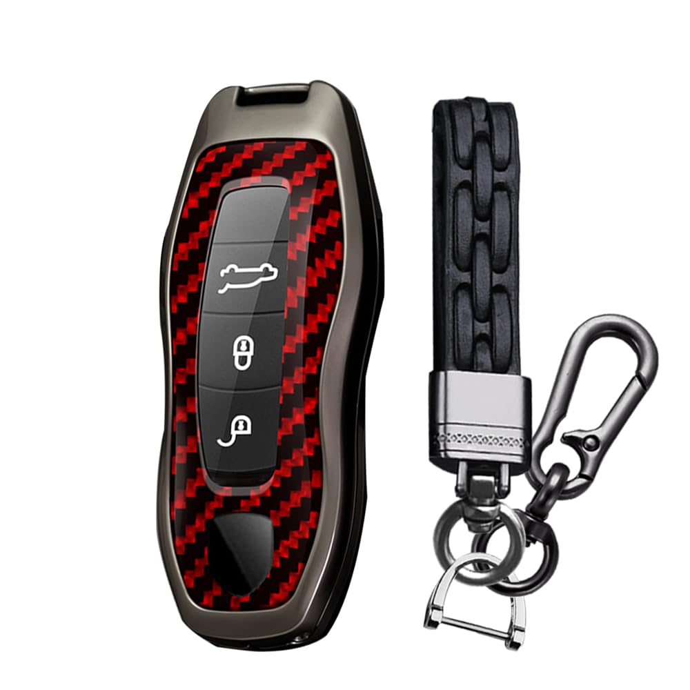 TECART Porsche Exclusive Smart Key Case, Key Cover, Key Holder, High Quality, Scratch-Resistant, Resistant