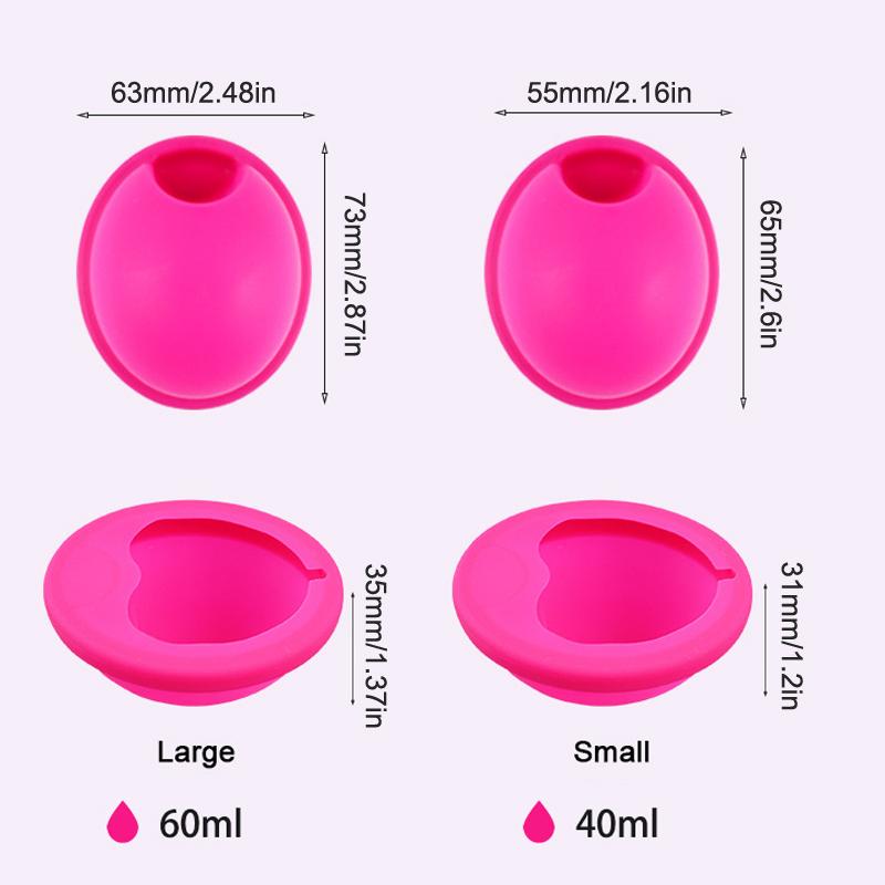 1Pcs Silicone Flat Fit Design Extra Thin Reusable Silicone Menstrual Disc For Women Menstrual With Pull Tab Sterilizing