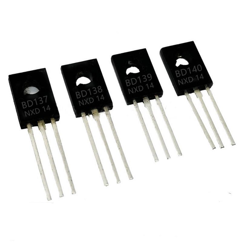 10 Pcs Brand New Bd137 Bd138 Bd139 Bd140 G-Suffix To-126 Power Triode Transistor 60V Durable Electronic Accessories