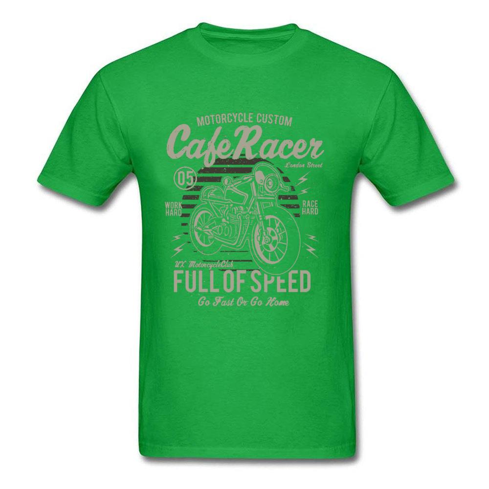 Cafe Racer Voller Geschwindigkeit Vintage Motorrad T-Shirt Retro Motorrad Rennfahrer Auto Spiel Neue T-Shirts Fahrer Biker Cooles T-Shirt Übergröße