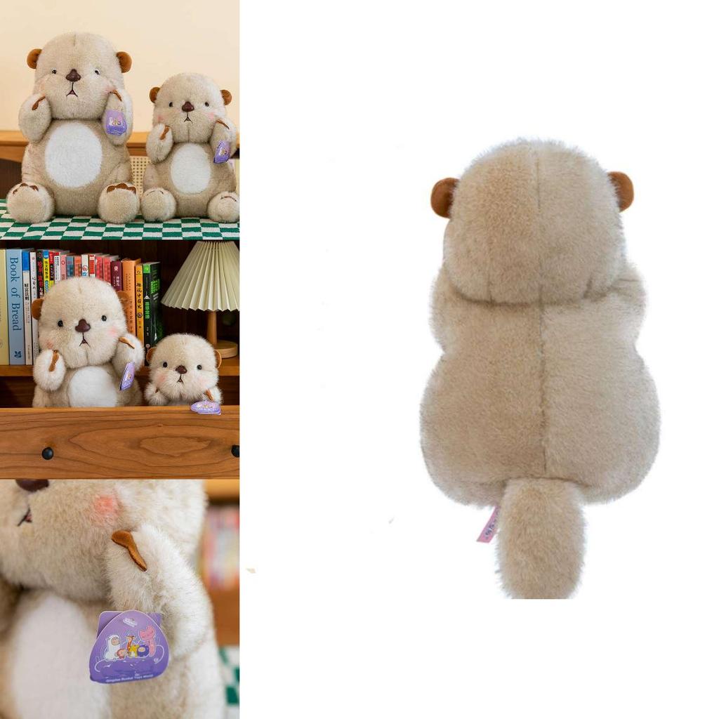 Cute Otter Baby Plush Toy For Girls Bed Companion Stuffed Doll Wholesale Factory