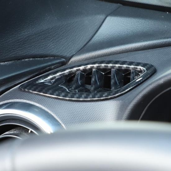 ABS Carbon Fiber Dashboard Side Air Vent Cover Trim For Mazda MX-5 2016-