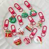 Cartoon Weihnachten Schlüsselanhänger Niedlich Harz Weihnachtsmann Weihnachtsbaum Anhänger Schlüsselring Taschenzubehör Feiertagsparty Weihnachtsgeschenk