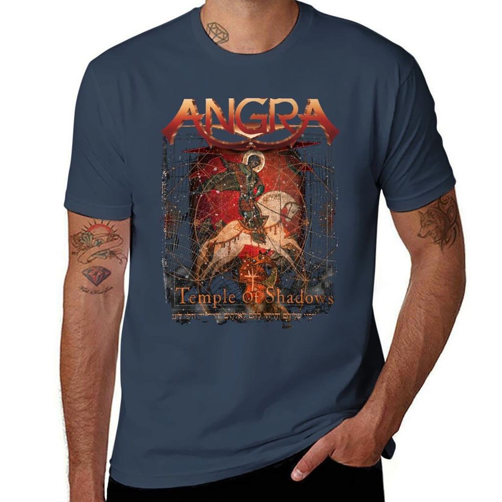 T-shirt Angra Temple Of Shadows Base Liscio Manica Corta Girocollo
