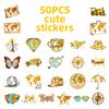10 30 50Pcs Cartoons Travel Maps Stickers Kids Classic Toy Skateboard Creative Accounts Laptop Luggage Decal Graffiti Sticker