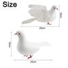 4 Artificial Plastic Flying Doves Birds for Home Decoration Wedding Photography Props and Educational Collection