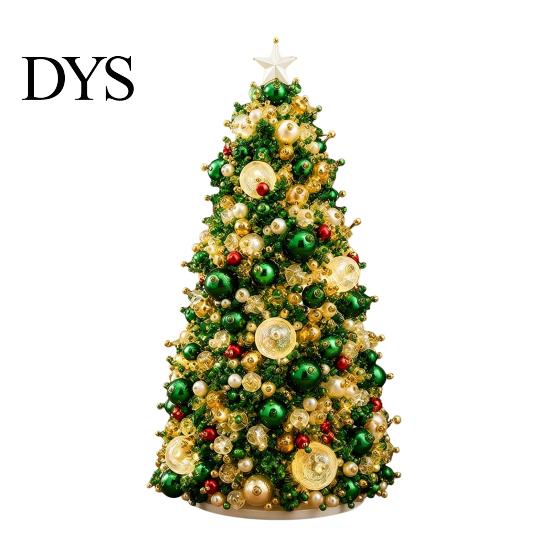 Educational Toy for Children DIY Beaded Christmas Tree Kit, Handmade PVC Glitter Craft Festive Home Decor Set, Easy to Assemble Art Kit Kids