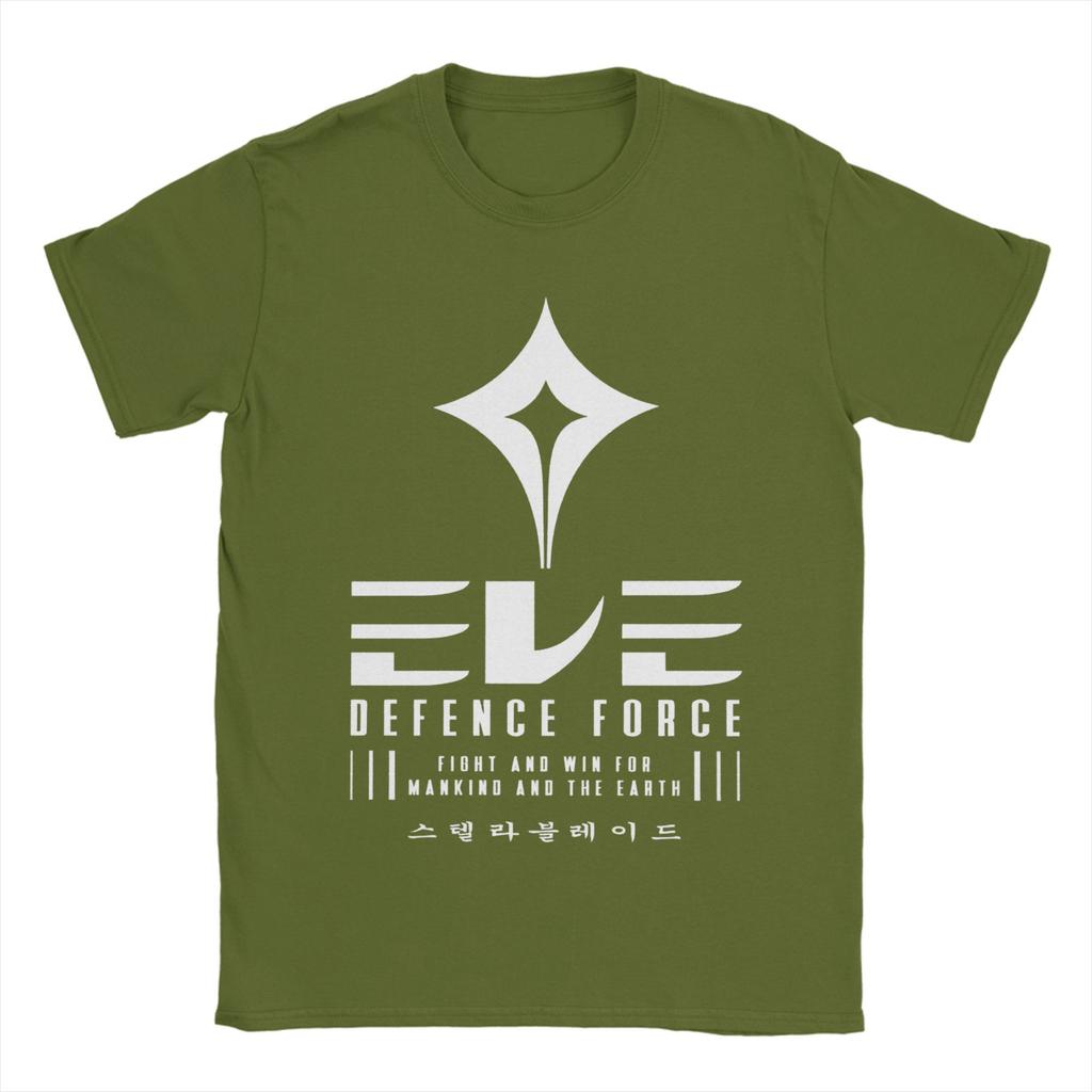 Men's T-Shirt Video Game Stellar Blade Eve Force Vintage Cotton Tees Short Sleeve  T Shirt O Neck Clothes Birthday Gift