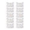 10Pcs COB LED Strip To Wire Connector 4Pin 10mm Transparent Solderless LED Adapter Connectors for Home School Office