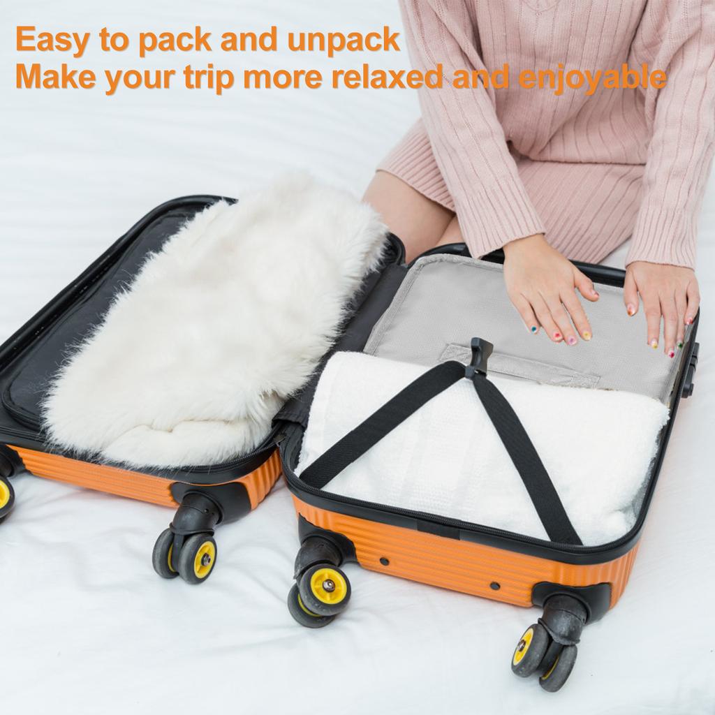 Travel Luggage Organizer Large Capacity Portable Hanging Travel Shelves Foldable Breathable Garment Organizers Bag for Suitcase