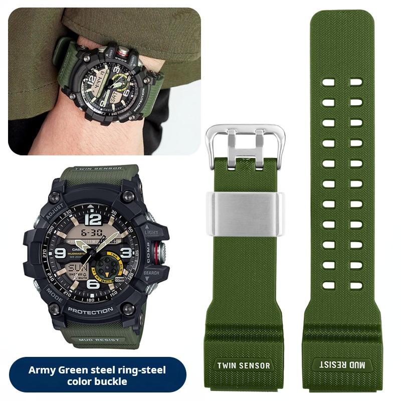 GWG1000 Watch band For Casio G-Shock Little/Small Mud King GG-1000 GWG-100 GSG-100 Waterproof Resin Silicone rubber watch strap