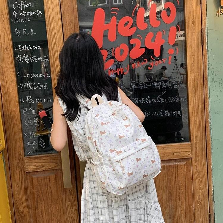 IELGY Simple Cute All-Match Gentle Backpack