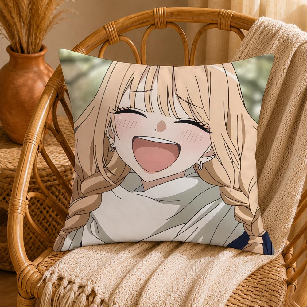 Charming KKitagawa MarinS Cushion Cover Ultra Soft Pillowcase CloudLike Comfort Fabric with Concealed Zipper