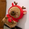 Soft Plush Capybara Plush Toy Fluffy Capybara Stuffed Doll  Christmas Gift