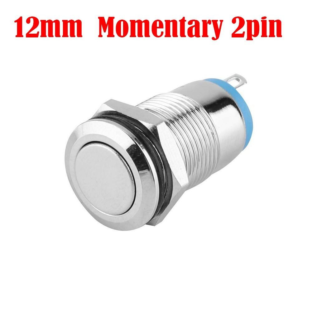 

12-міліметровий круглий кільцевий водонепроникний кнопковий перемикач із фіксацією