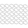 30Pcs   Shaped Hollow Resin Frame Stainless Steel Open Bezel Hollow Pendants Mold for