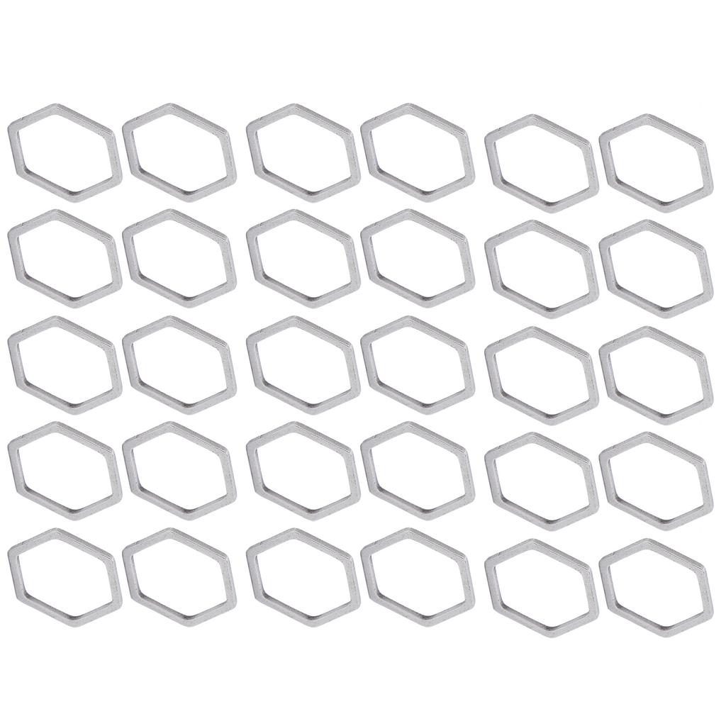 30Pcs   Shaped Hollow Resin Frame Stainless Steel Open Bezel Hollow Pendants Mold for