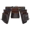 Ceinture Porte Outils - Cuir - 12 Poches - Ajustable - Construction Solide - Pour Homme