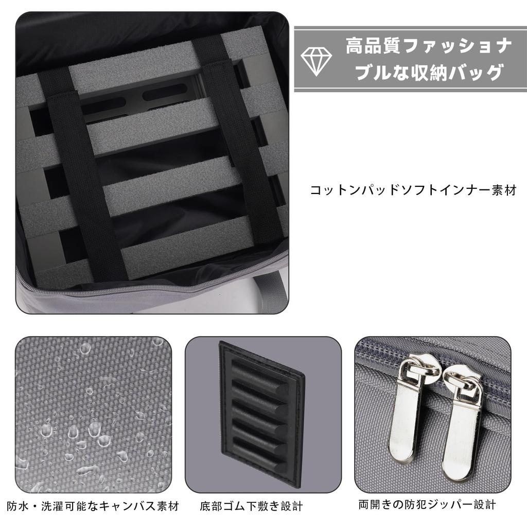 GOKKO Guitar Effector Board Aluminum Alloy Pedal Board Durable and Durable with Carrying Bag Ultra-lightweight (M-Gray)