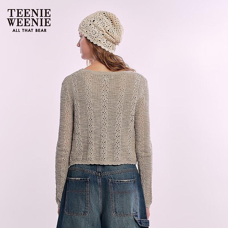 Teenie Weenie Women's Ballet Style Tie-Front Knit Cardigan
