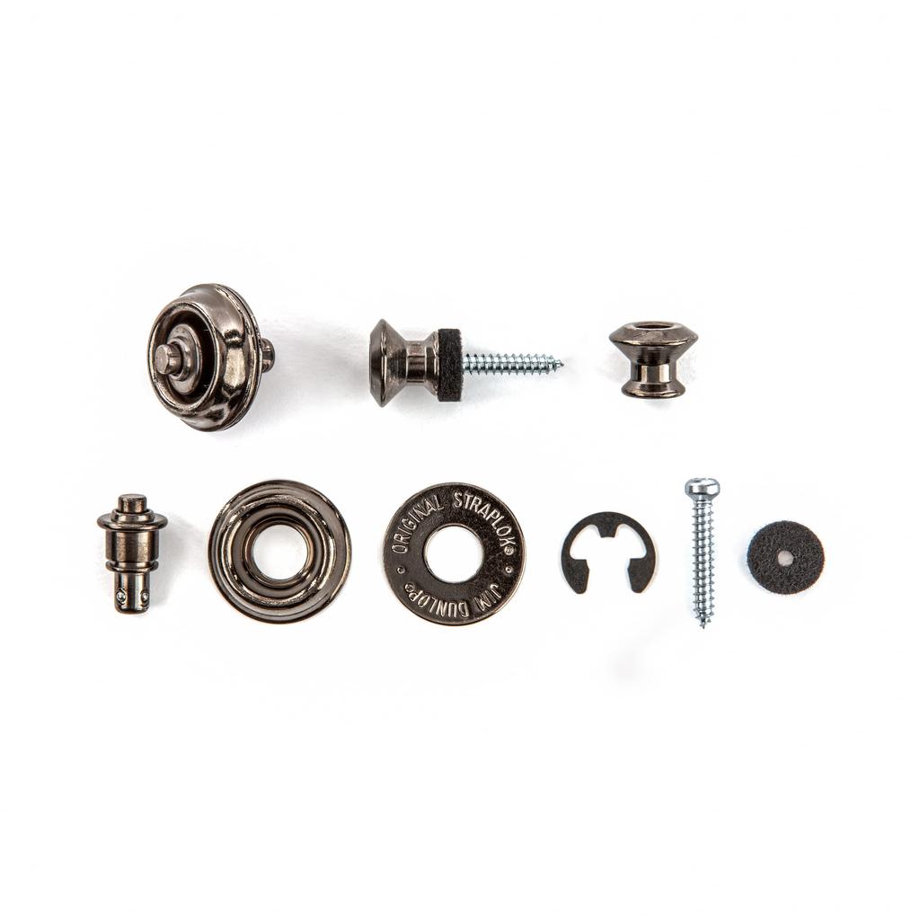 Jim Dunlop SLS1036BN Pasek Czarny Nikiel Zamki,