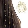 80 buc Accesorii Păr Dreadlock, Design Deschis Ușor de Purtat Inele Mărgele Păr Împletit, Bijuterii Păr din Aliaj Sculptat Gol pentru Festivaluri Petreceri Styling