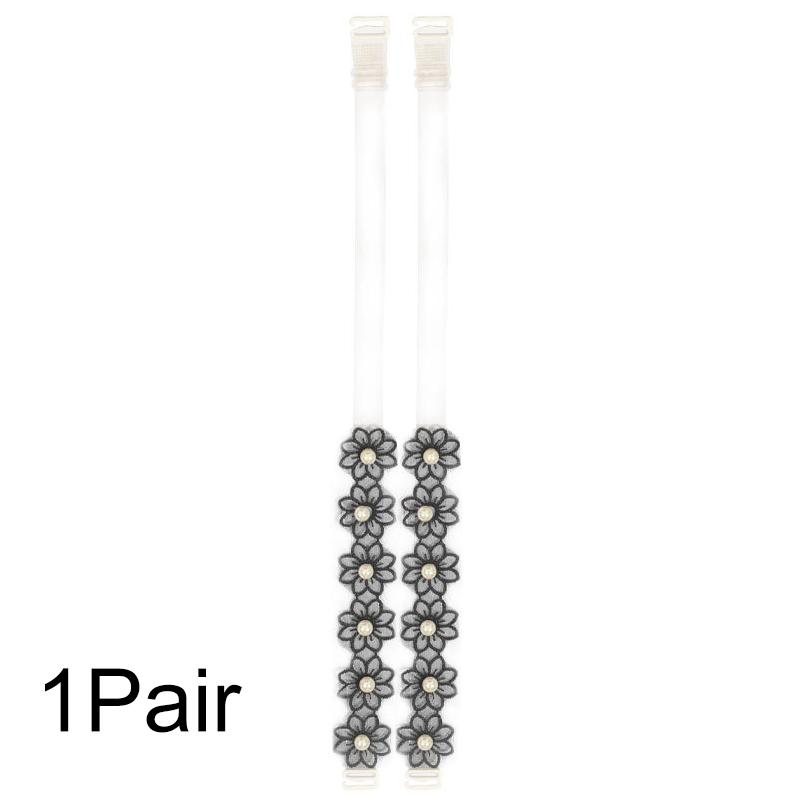 

1 пара плечевых ремней, регулируемые бретели для бюстгальтера, летний цветок, эластичные, женские, сексуальные, пластик/кружево, декор для платья