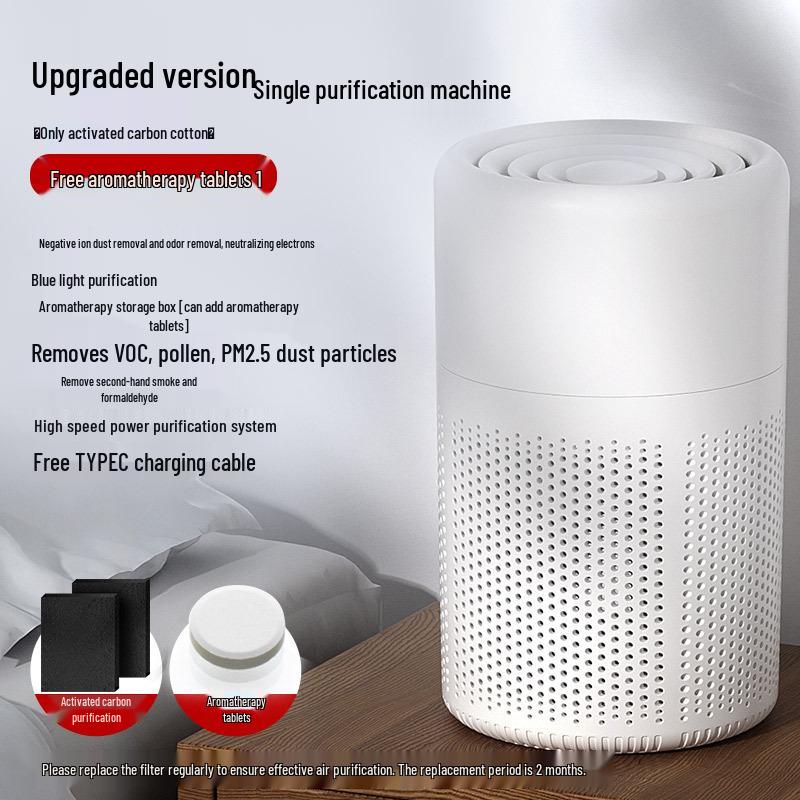 USB Desktop Air Purifier: Removes Odors, Deformaldehyde, and Indoor Dust
