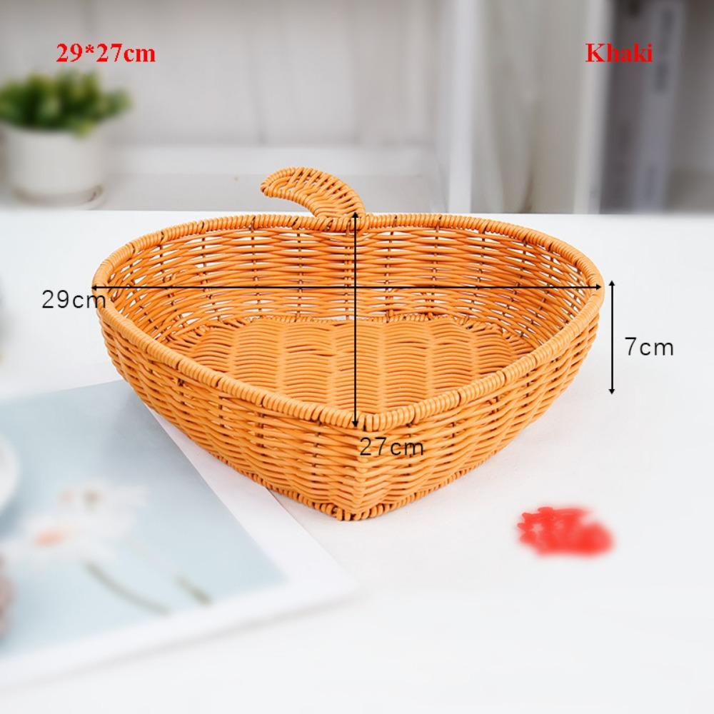 

Hardness Rattan Wicker Woven Serving Baskets Handwoven 4 Styles Bread Fruit Vegetables Basket Household