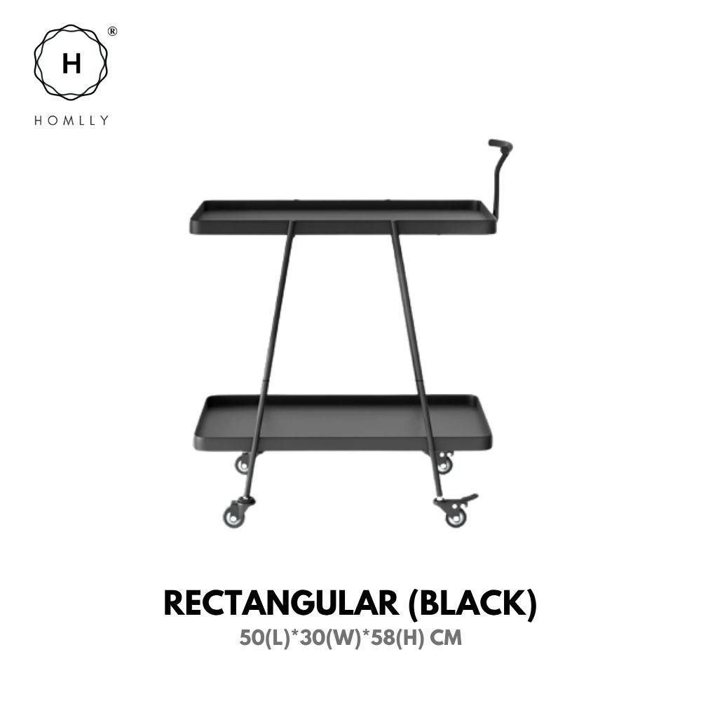 Сервировочная тележка-бар Homlly Collii RECTANGULAR (BLACK)