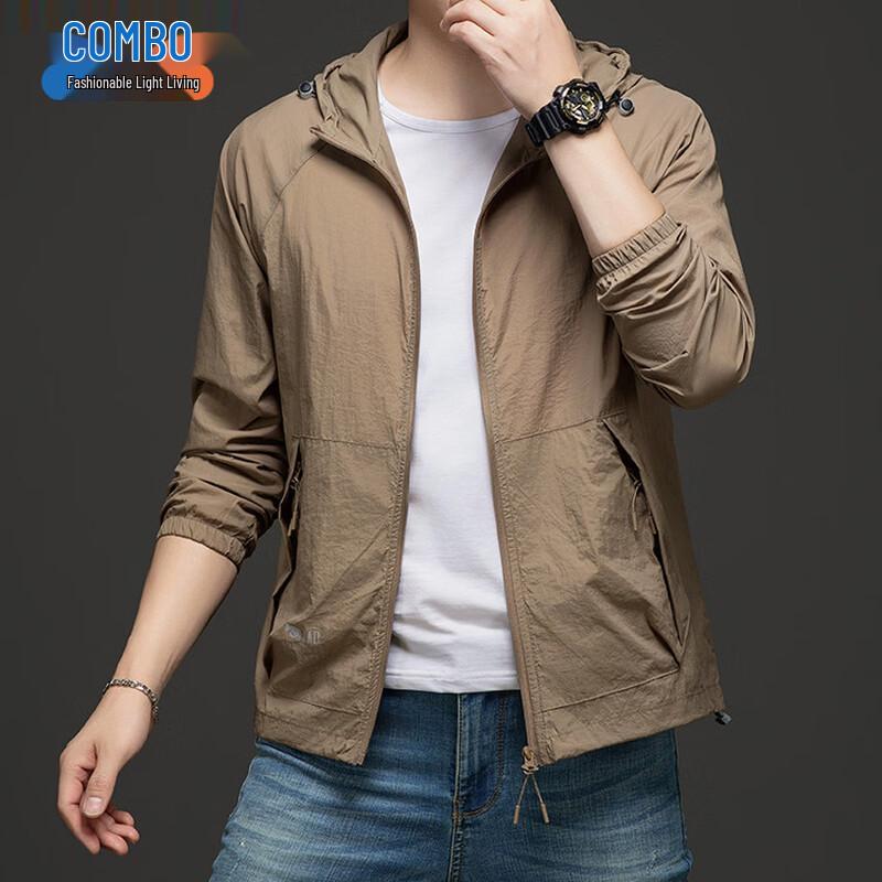 Men s Lightweight Hooded Cooling Sun Protection Jacket 4XL