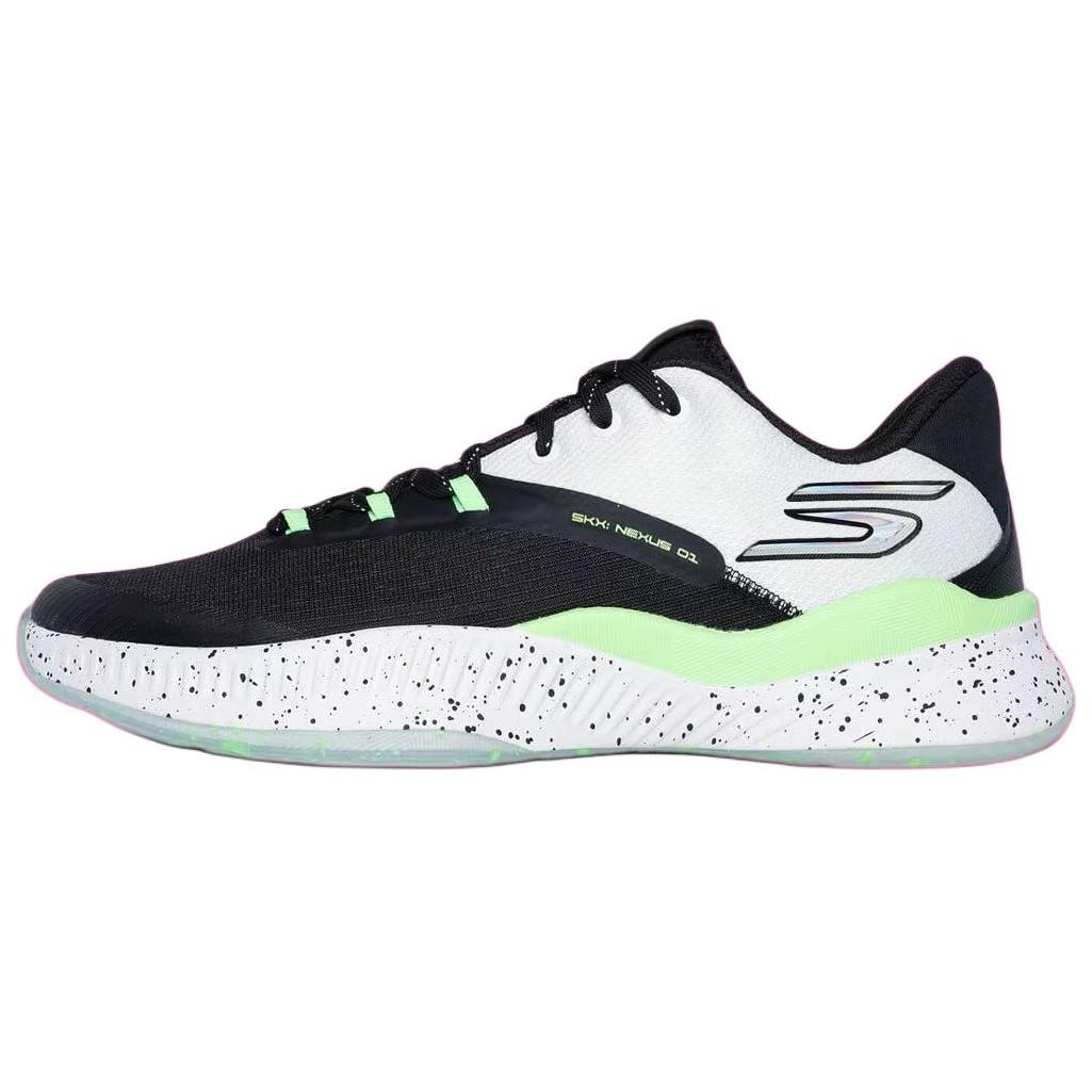 Skechers Skx Nexus Удобные Универсальные Прочные Низкие Баскетбольные Кроссовки Мужские кроссовки Черно-белые 253015-WBLM 40