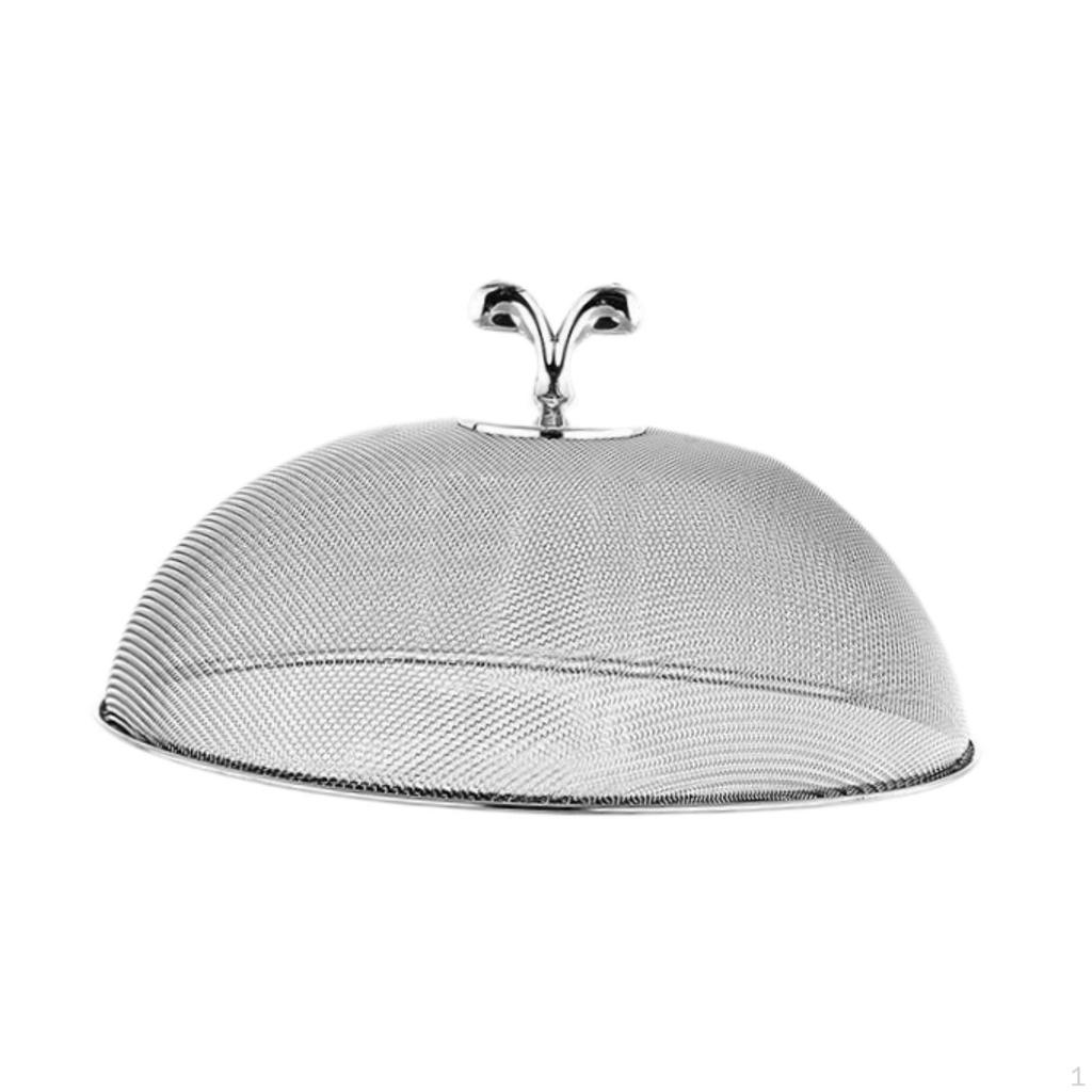 Cover for Plates And Serving Platters Made of Stainless Steel Mesh, Multifunctional, Practical,