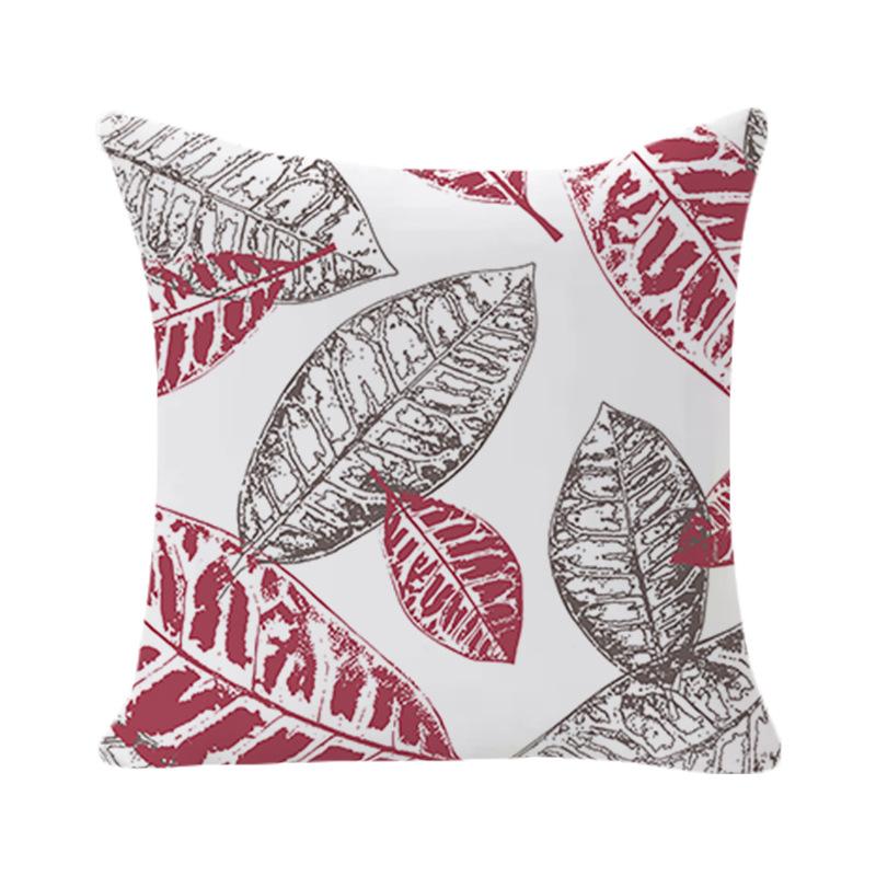 Einfacher geometrischer Druck Kissenbezug Abstraktes florales Wohnzimmer Sofa Kissenbezug