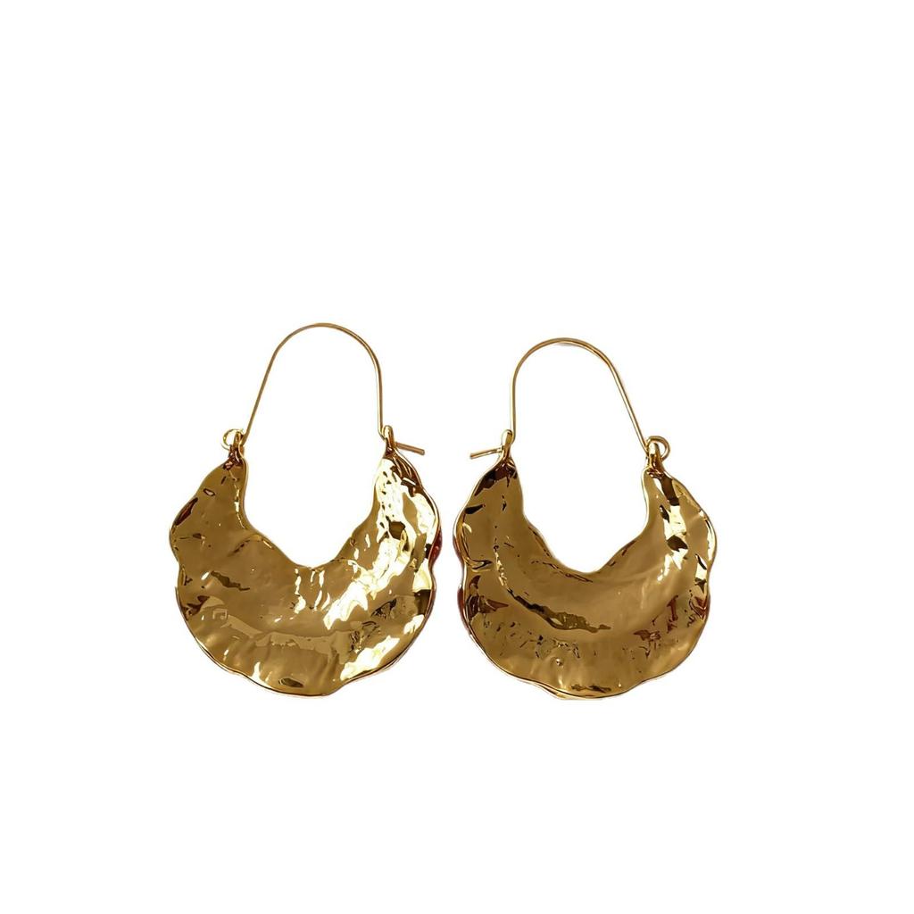 Metal Bag, Ear Buckle Earrings, Light Luxury, Niche Cold Example, Simple Temperament, Light Luxury, Exquisite Foreign Style Design, Advanced