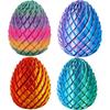 Twisty Fidget Egg, 3D Printed Slippery Egg Fidget, Easter Dragon Eggs, Easter Basket Stuffers Essentials,Stress Relief Desk Fidget Toy for Adults