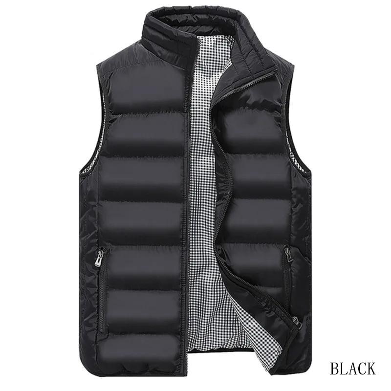 

Мужская куртка-майка из хлопка высокого качества на осень-зиму, модная, повседневная, удобная, утолщенная, безрукавка 5XL