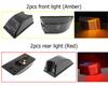 For Hummer H2 2003-2009 Smoked LED Top Roof Cab Marker Light + Front Rear LED Side Marker Light Signal Lamp 14pcs/set