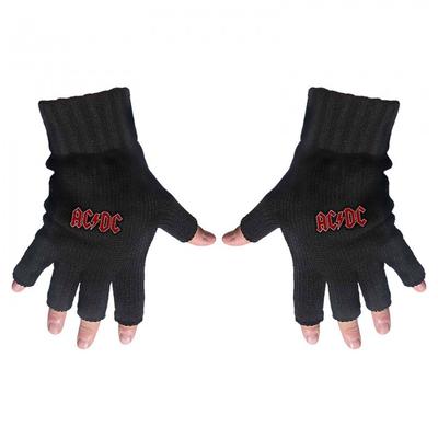 AC/DC Unisex suaugusiųjų klasikinės logotipo pirštinės be pirštų