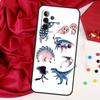 Skeleton Dinosaur Pattern For Samsung Galaxy A26 A05 A06 A16 A54 A34 A14 A22 A32 A52 A55 A35 A15 A53 A13 A56 A36 Case