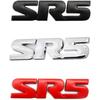 2X SR5 Emblem 4X4 Car Side Fender Rear Tailgate Decal Metal Sticker Badge Suitable for Tacoma (Silver)