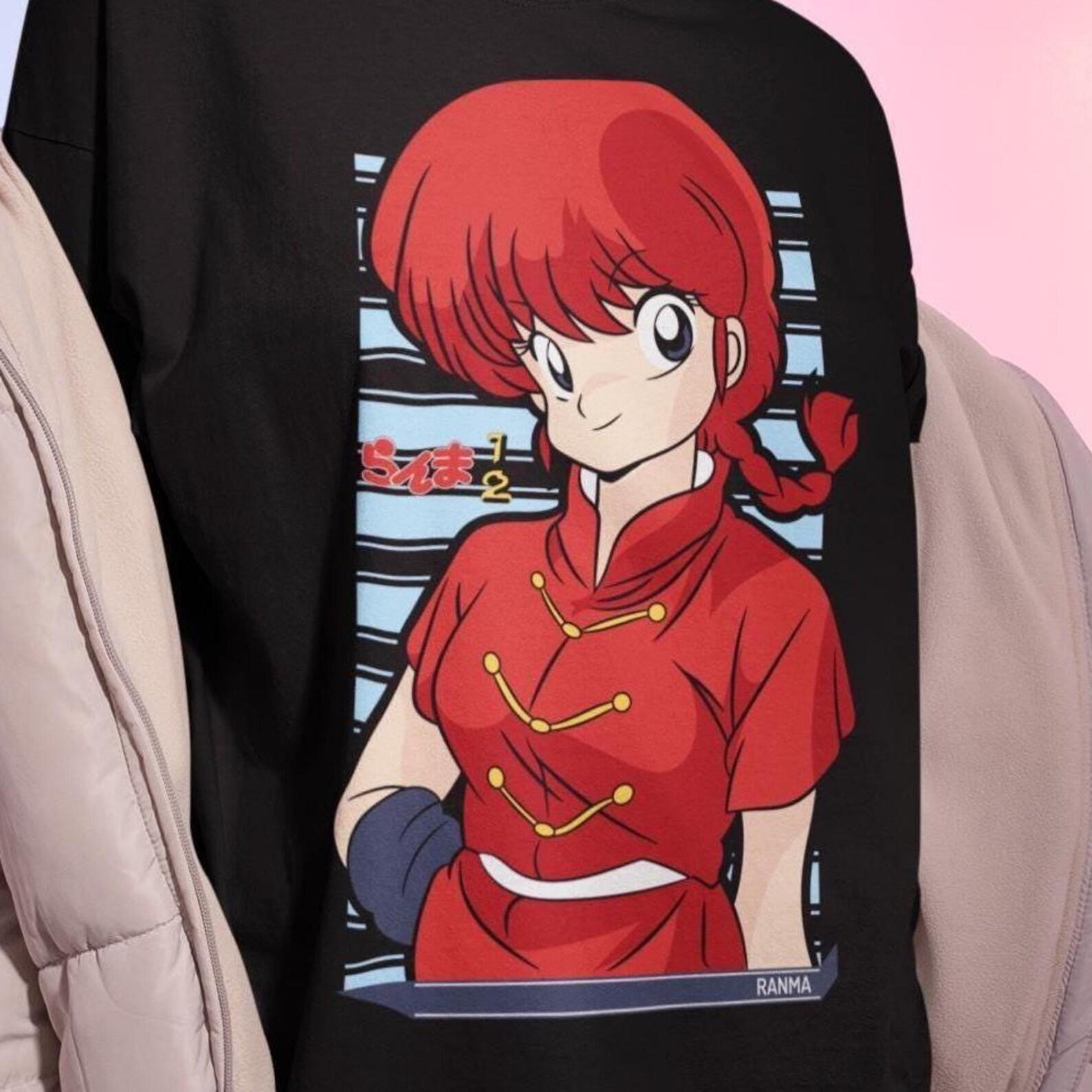 Ranma 1/2 Anime Shirt - Ranma Saotome Tshirt,Manga Cosplay Tee L