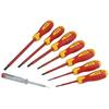 Faithfull Vde Soft Grip Screwdriver Set (case), 8 Piece