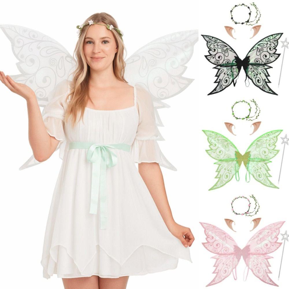 Dress Up Butterfly Fairy Elf Wings Fancy Costume Wings  Adults Children