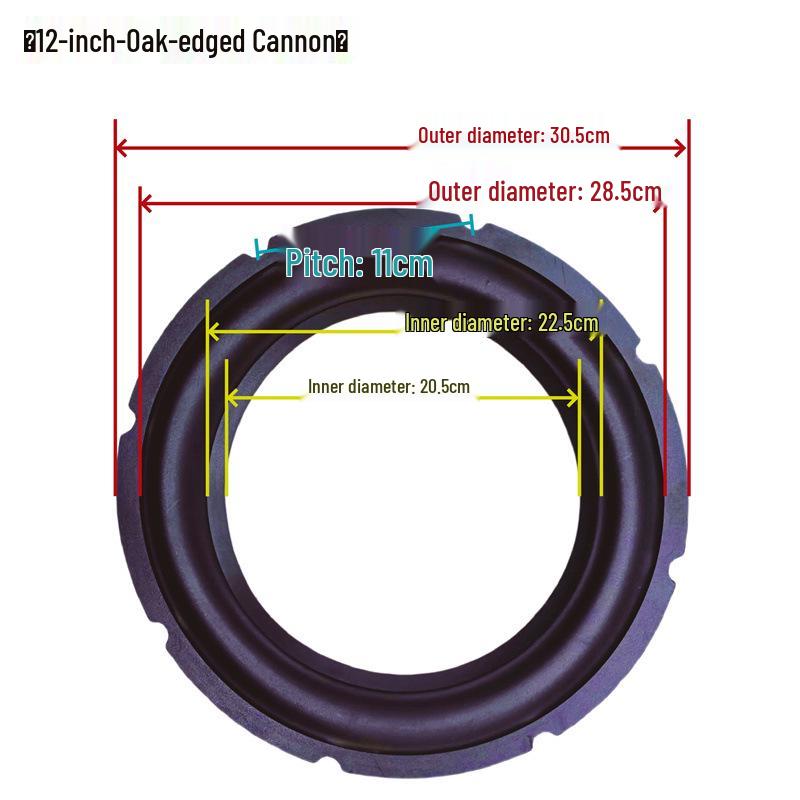 Speaker Surround Repair Rubber Edges for 3-15 Inch Models